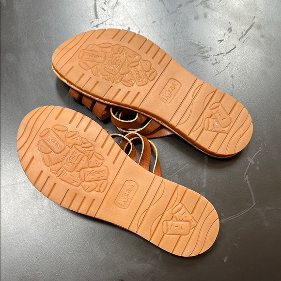 Kork’s Brown Leather-Like Sandals - Picture 3 of 4